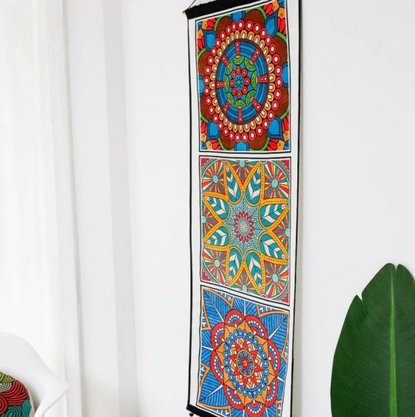 Tenture Murale Mandala – Harmonie des Couleurs